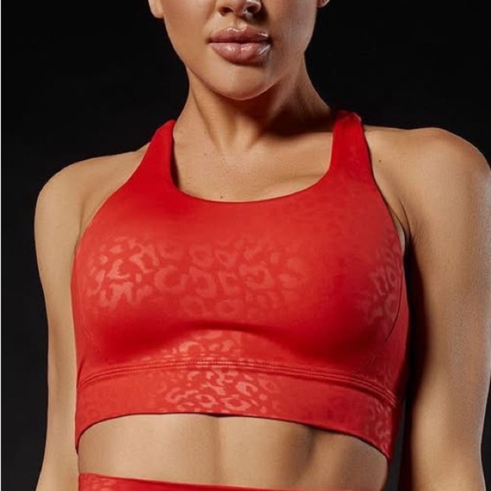 Buffbunny Red Leopard Sports Bra